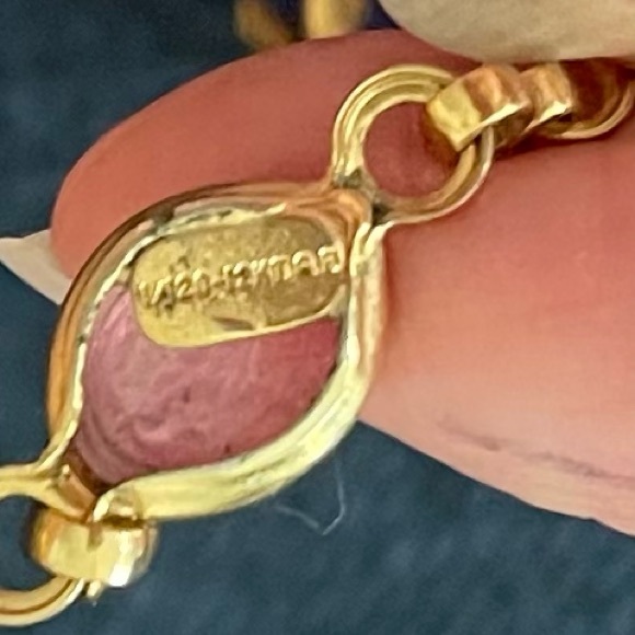 Vintage scarab bracelet 12K gold filled - Picture 9 of 9